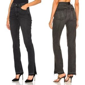 GRLFRND Womens 26 Natalia High Rise Skinny Split Jean Hot Stuff Black